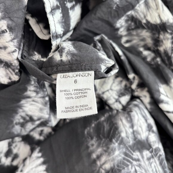 Ulla Johnson Akshara Hand Dyed Diamond Shibori Midi Dress in Paragon - Picture 14 of 14